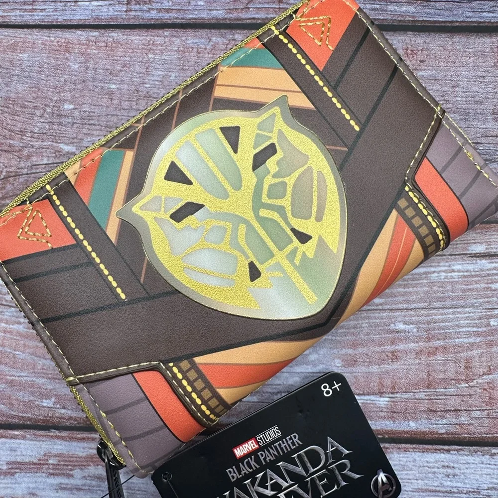 LOUNGEFLY | Marvel Black Panther Wakanda Forever Zip Around Wallet NWT